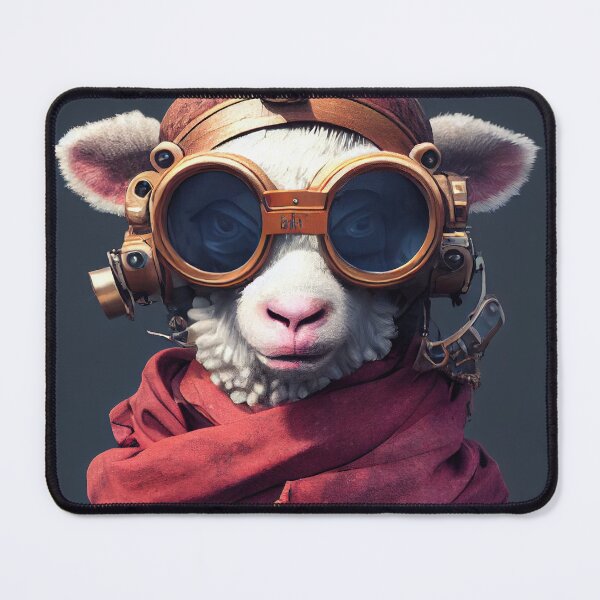 Item preview, Pirate Cyberpunk Sheep - Anthropomorphic designed and sold by MimozaStudio.