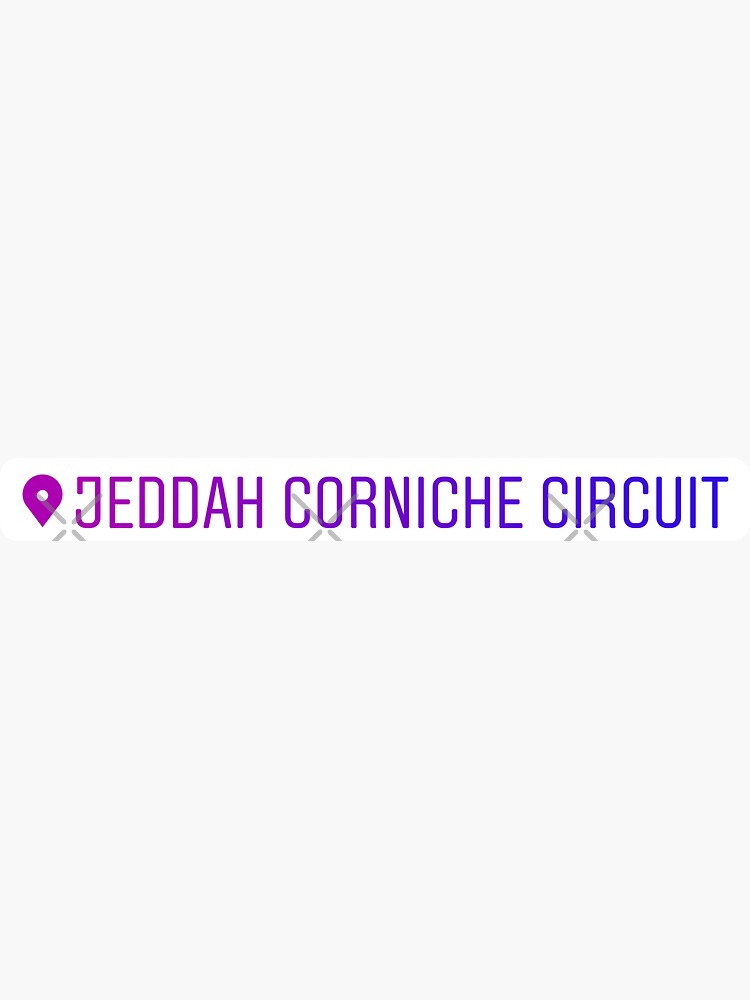 "Instagram Location Sticker of Jeddah Corniche Circuit" Sticker for