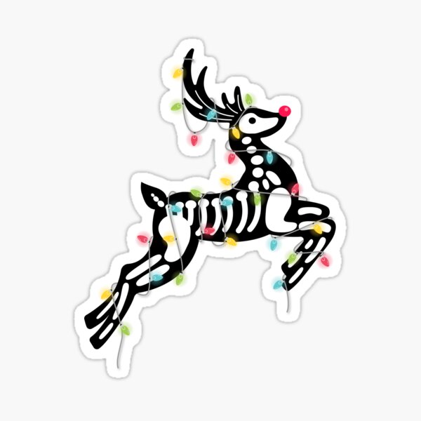 Item preview, Skeleton Reindeer, Spooky Christmas, Xmas designed and sold by tugbacetintas.