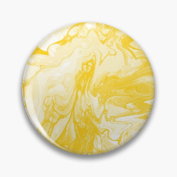 Aperçu de l'œuvre Vivid Yellow Palette 1 Marble Fluid Art créée et vendue par Janzay.