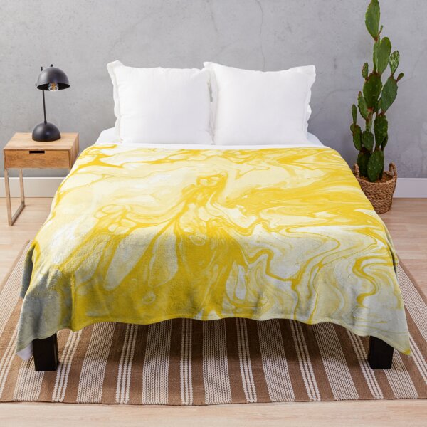 Item preview, Vivid Yellow Palette 1 Marble Fluid Art designed and sold by Janzay.
