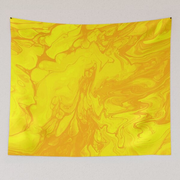 Item preview, Vivid Yellow Palette 2 Marble Fluid Art designed and sold by Janzay.