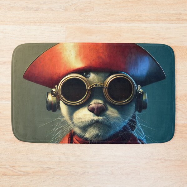 Item preview, Pirate Siamese Cat - Anthropomorphic Cyberpunk Mascot designed and sold by MimozaStudio.