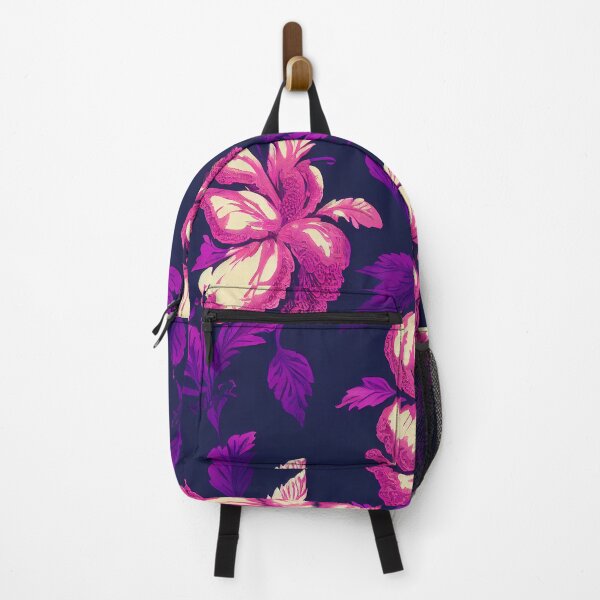 Item preview, Florally Pink on Purple designed and sold by Patternifico.
