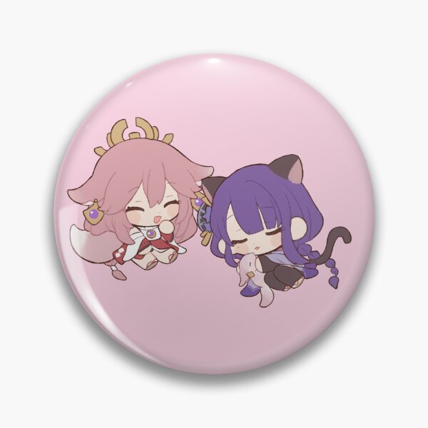 Item preview, Raiden Yae Miko Sleep Chibi Kawaii Genshin Impact designed and sold by Sara2806.