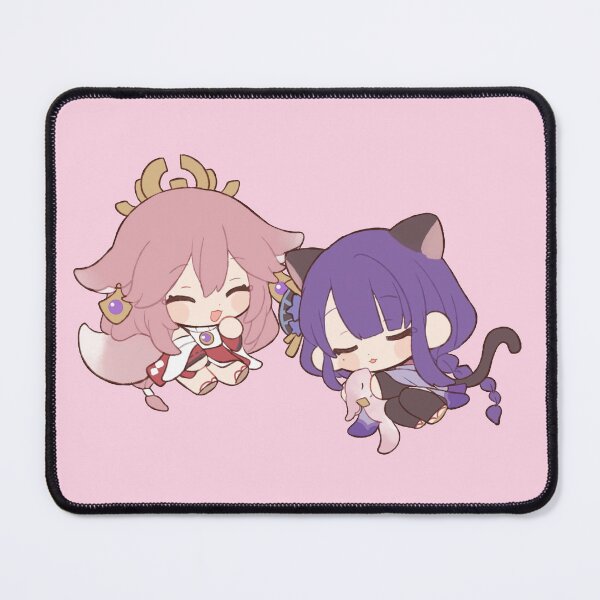 Item preview, Raiden Yae Miko Sleep Chibi Kawaii Genshin Impact designed and sold by Sara2806.