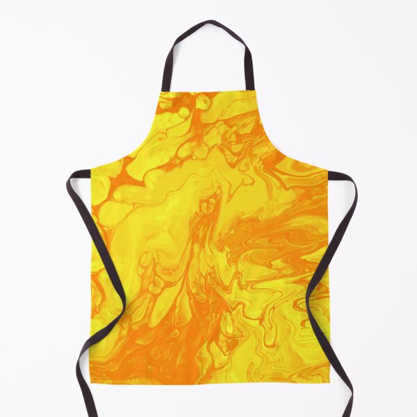 Aperçu de l'œuvre Vivid Yellow Palette 3 Marble Fluid  Art  créée et vendue par Janzay.
