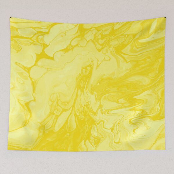 Artikelvorschau, Vivid Yellow Palette 4 Marble Fluid  Art  entworfen und verkauft von Janzay.