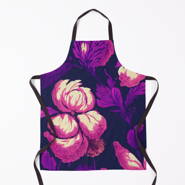 Item preview, Florally Pink on Purple designed and sold by Patternifico.
