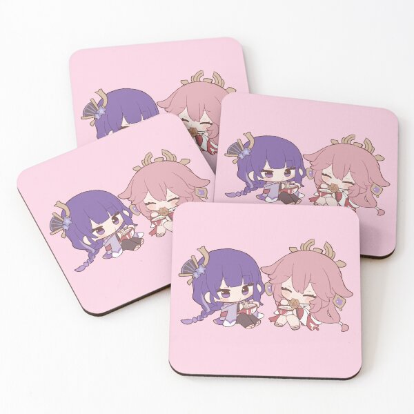 Item preview, Raiden Yae Miko ramen Chibi Kawaii Genshin Impact designed and sold by Sara2806.