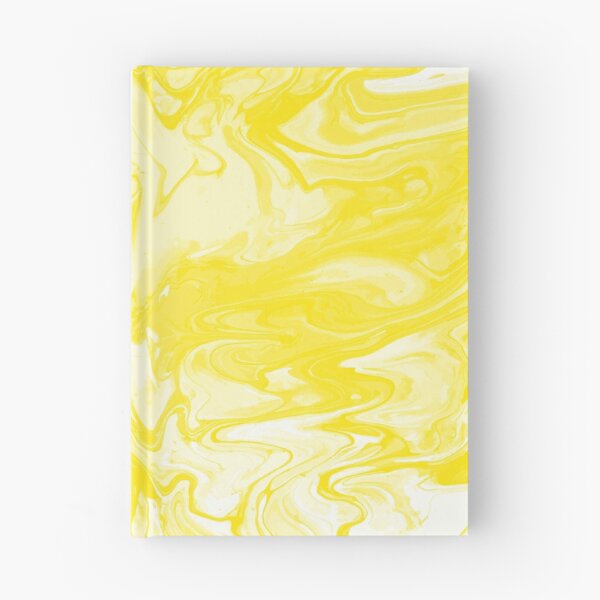 Aperçu de l'œuvre Vivid Yellow Palette 5 Marble Fluid Art créée et vendue par Janzay.