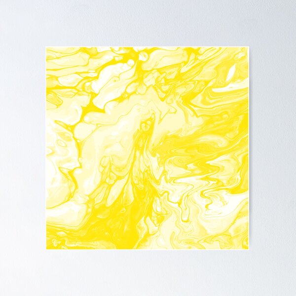 Artikelvorschau, Vivid Yellow Palette 5 Marble Fluid Art entworfen und verkauft von Janzay.