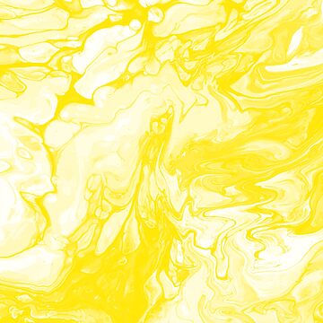 Imagen de la obra Vivid Yellow Palette 5 Marble Fluid Art de Janzay