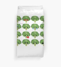 Broccoli Emoji Duvet Cover