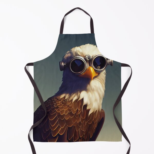 Item preview, Cyberpunk Pirate Bald Eagle designed and sold by MimozaStudio.