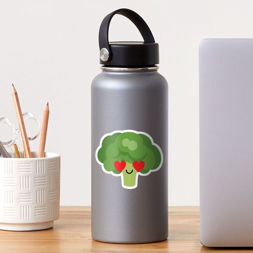 "Broccoli Emoji " Sticker by HippoEmo Redbubble