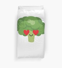 Broccoli Emoji Duvet Cover