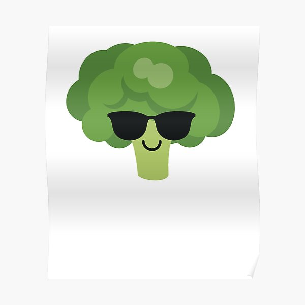 Broccoli Emoji Poster