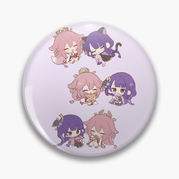 Item preview, Raiden Yae Miko Chibi Kawaii Genshin Impact designed and sold by Sara2806.