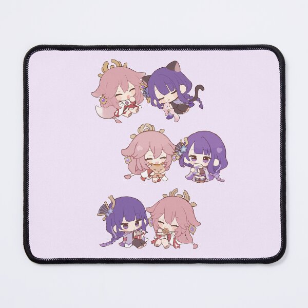 Item preview, Raiden Yae Miko Chibi Kawaii Genshin Impact designed and sold by Sara2806.