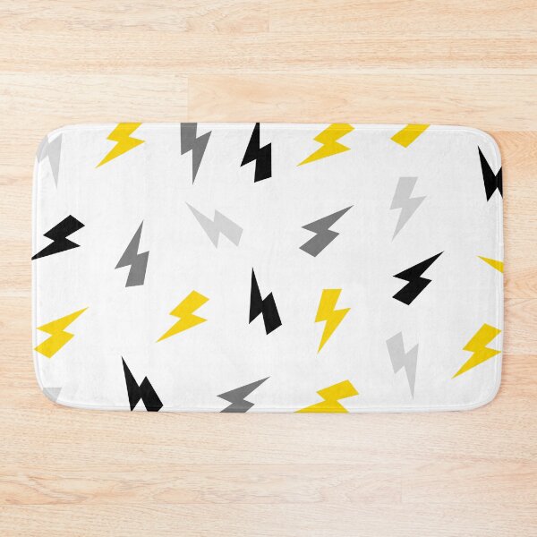 Item preview, Yellow, Grey and Black Lightning, Thunder Bolts Pattern designed and sold by OneThreeSix.