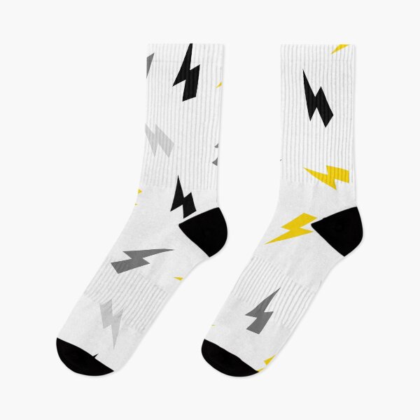 Item preview, Yellow, Grey and Black Lightning, Thunder Bolts Pattern designed and sold by OneThreeSix.
