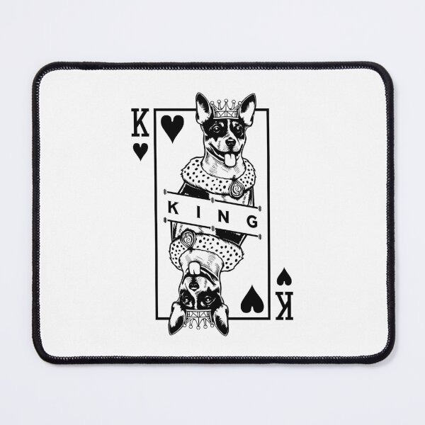 Item preview, Rat Terrier King Of Hearts Funny Rattie Dog Card Pop Art designed and sold by GrandeDuc.