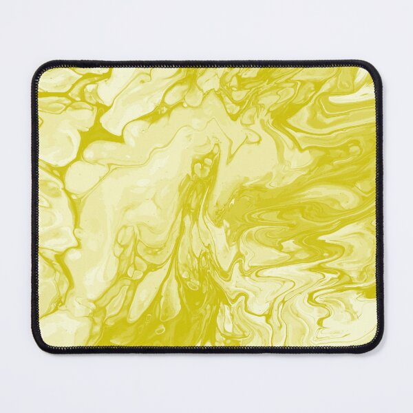 Aperçu de l'œuvre Vivid Yellow Palette 7 Marble Fluid Art créée et vendue par Janzay.