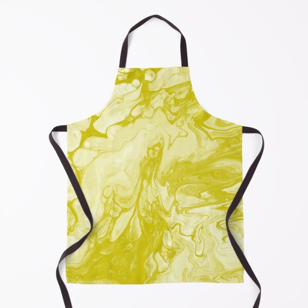 Aperçu de l'œuvre Vivid Yellow Palette 7 Marble Fluid  Art  créée et vendue par Janzay.