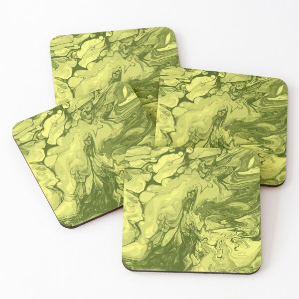 Artikelvorschau, Vivid Yellow Palette 8 Marble Fluid Art entworfen und verkauft von Janzay.