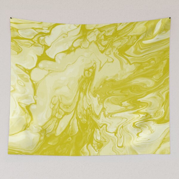 Artikelvorschau, Vivid Yellow Palette 7 Marble Fluid  Art  entworfen und verkauft von Janzay.