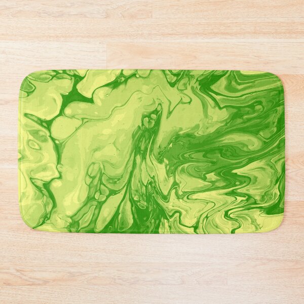 Artikelvorschau, Vivid Green Palette 2 Marble Fluid  Art  entworfen und verkauft von Janzay.