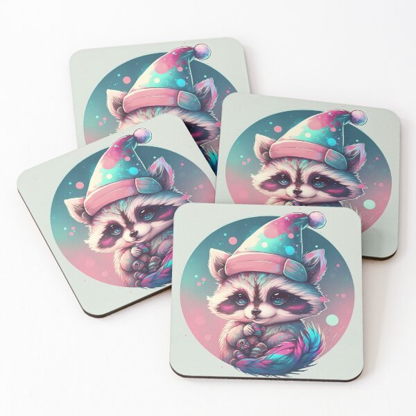 Item preview, Christmas Rave Racoon designed and sold by ST0N3ZY.