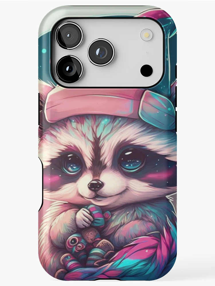 Thumbnail 1 of 4, iPhone Case, Christmas Rave Racoon designed and sold by ST0N3ZY.