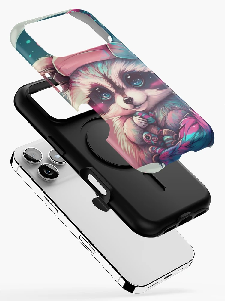 Thumbnail 2 of 4, iPhone Case, Christmas Rave Racoon designed and sold by ST0N3ZY.