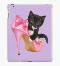 Cute Kitten with Shoe iPad Case/Skin