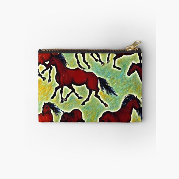 Item preview, horses running in a field designed and sold by David-Howells.