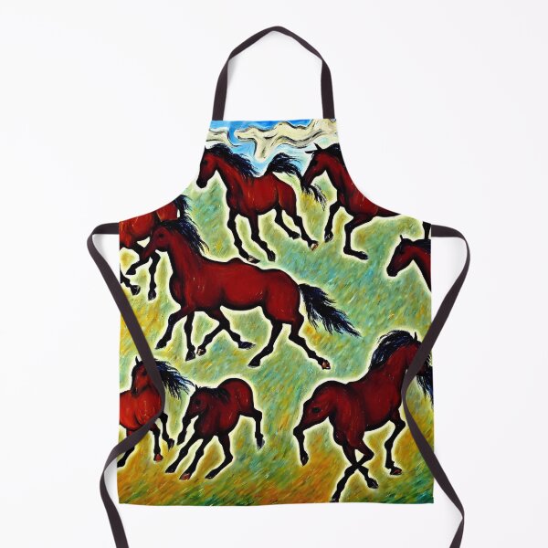 Item preview, horses running in a field designed and sold by David-Howells.