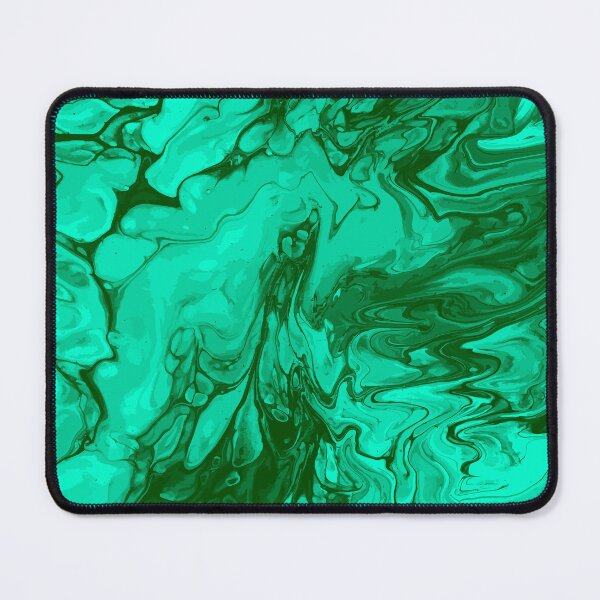 Artikelvorschau, Vivid Green Palette 5 Marble Fluid Art entworfen und verkauft von Janzay.