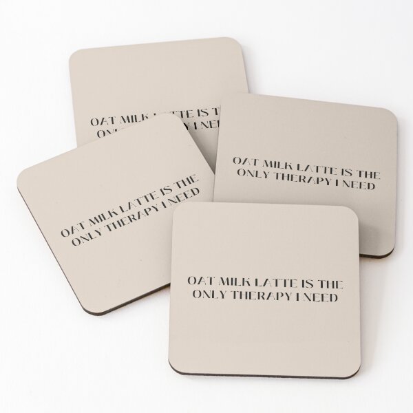 Item preview, Oat milk latte is the only therapy I need designed and sold by oatmilkismylove.