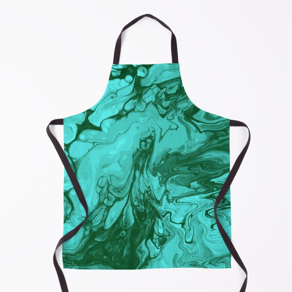 Aperçu de l'œuvre Vivid Green Palette 8 Marble Fluid  Art  créée et vendue par Janzay.