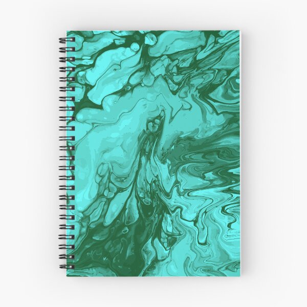 Aperçu de l'œuvre Vivid Green Palette 8 Marble Fluid Art créée et vendue par Janzay.