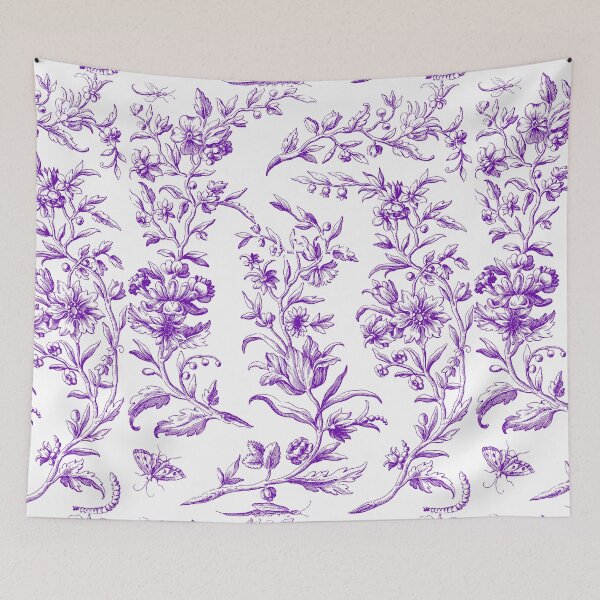Item preview, Diseño simple de patrón floral elegante púrpura designed and sold by Showitoffbish.
