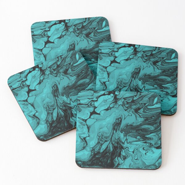 Artikelvorschau, Vivid Green Palette 10 Marble Fluid Art entworfen und verkauft von Janzay.