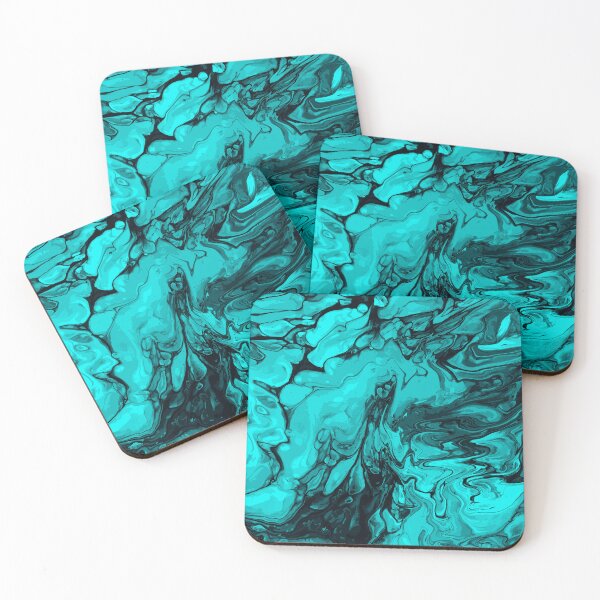 Artikelvorschau, Vivid Green Palette 11 Marble Fluid  Art  entworfen und verkauft von Janzay.