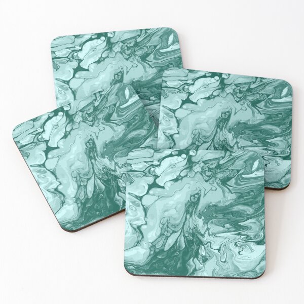 Artikelvorschau, Vivid Green Palette 12 Marble Fluid Art entworfen und verkauft von Janzay.