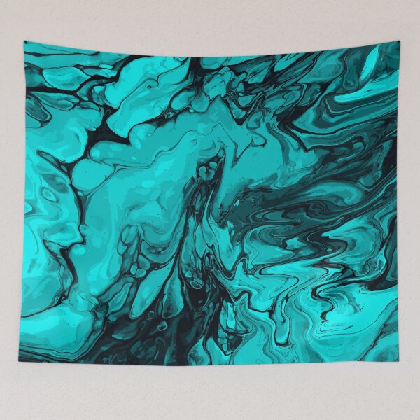 Artikelvorschau, Vivid Green Palette 11 Marble Fluid  Art  entworfen und verkauft von Janzay.