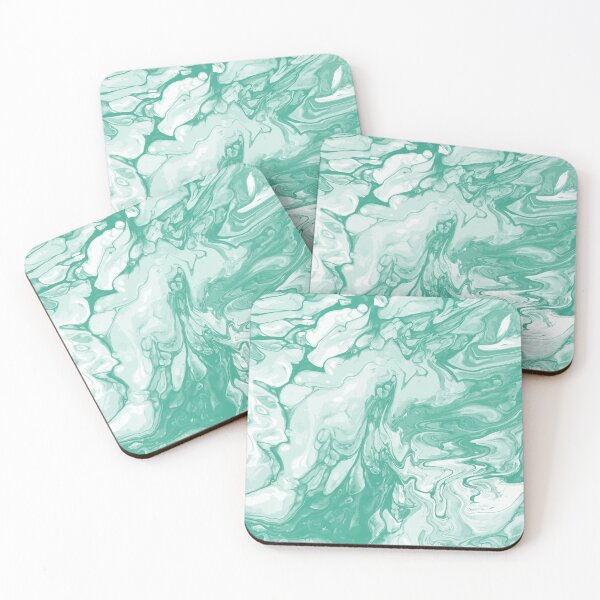 Artikelvorschau, Vivid Green Palette 13 Marble Fluid  Art  entworfen und verkauft von Janzay.