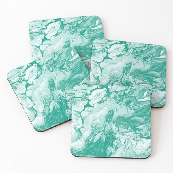 Item preview, Vivid Green Palette 14 Marble Fluid Art designed and sold by Janzay.