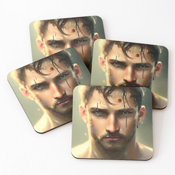 Item preview, Man in the Rain Cinematic Painting Art designed and sold by AiArtistD.